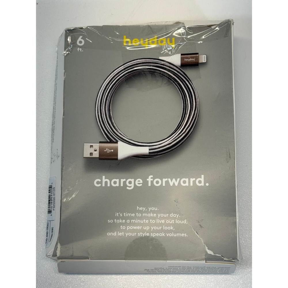 Heyday USB-C to USB-C Fast Charging Silicone Cable 6ft Matcha(Lite Green)
